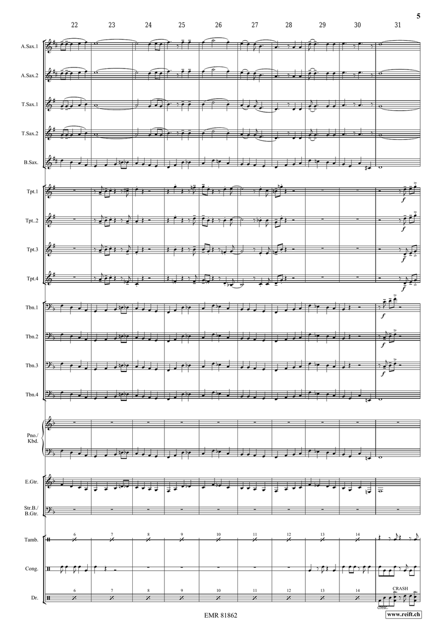 There's A Great Day Coming Big Band scores gallery preview page 5