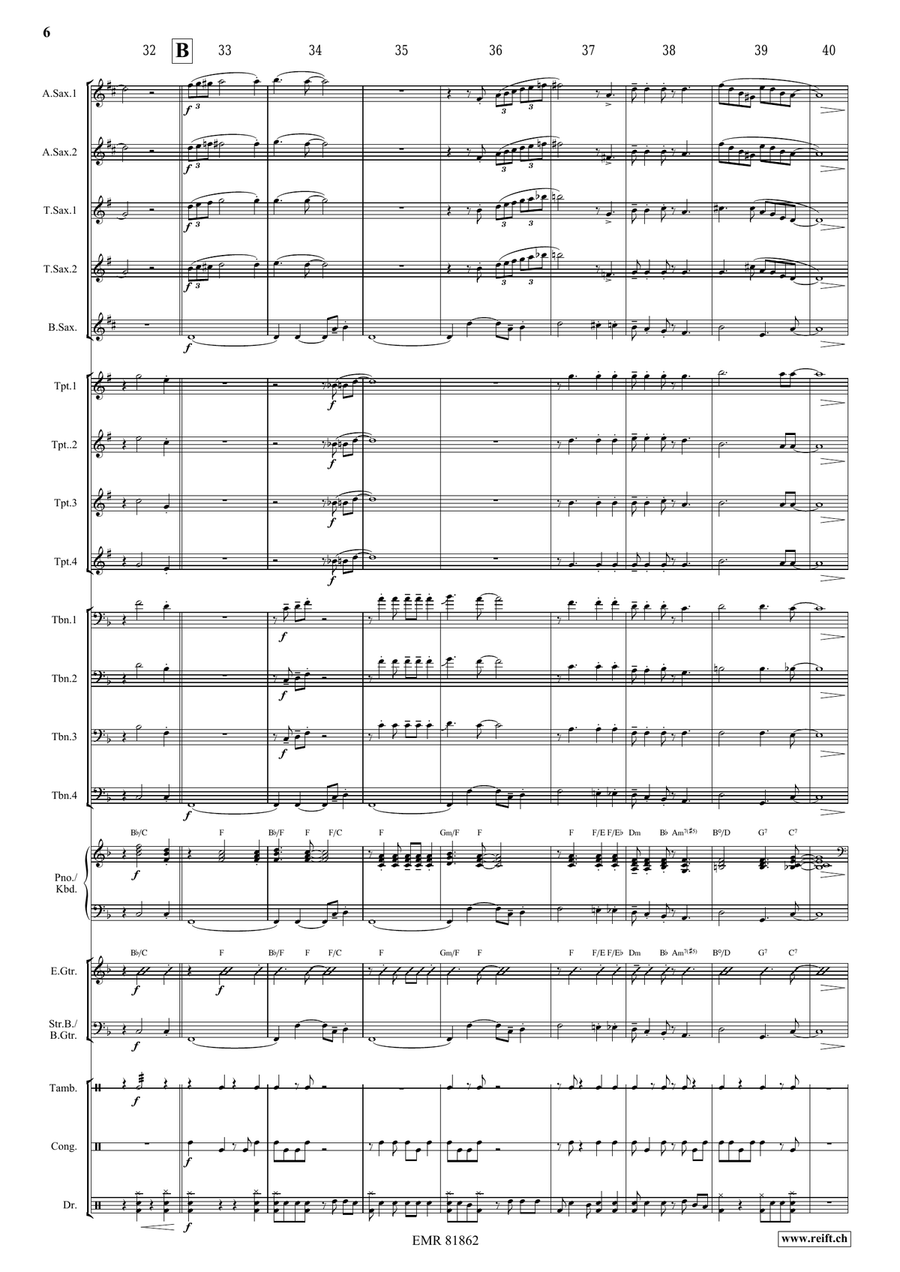 There's A Great Day Coming Big Band scores gallery preview page 6