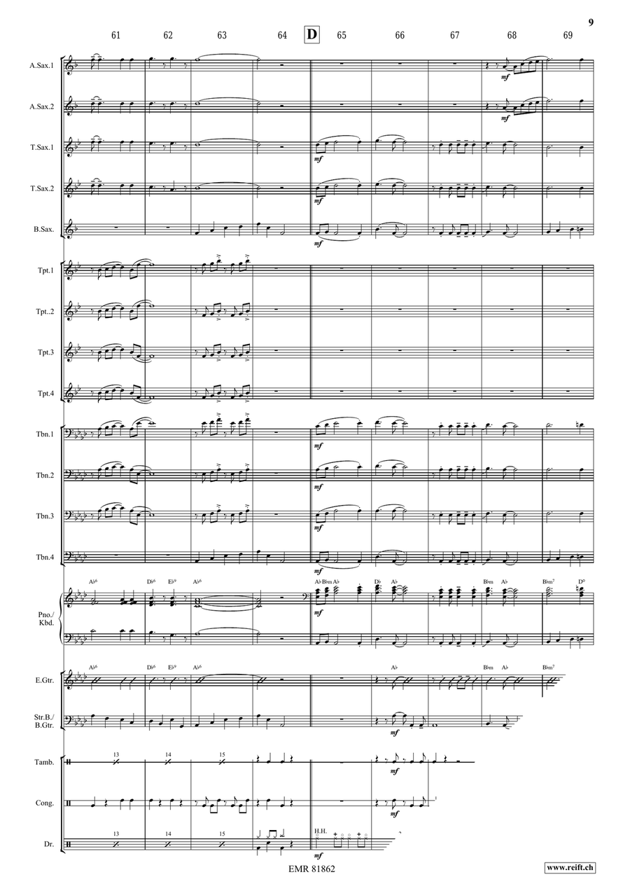 There's A Great Day Coming Big Band scores gallery preview page 9