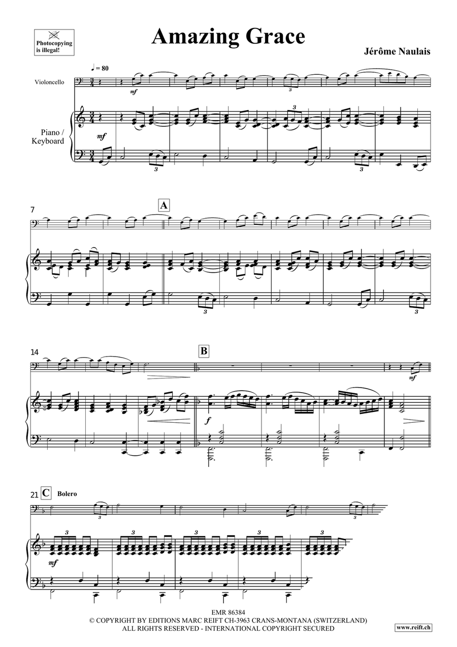 Amazing Grace Amazing Grace Piano Accompaniment scores gallery preview page 4