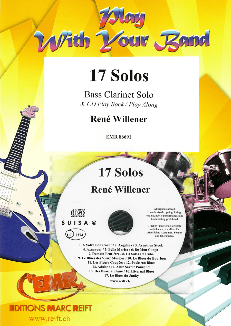 17 Solos 17 Solos Bass Clarinet scores gallery preview page 1