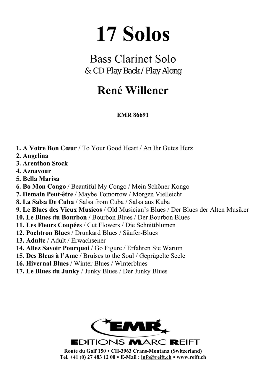 17 Solos 17 Solos Bass Clarinet scores gallery preview page 2