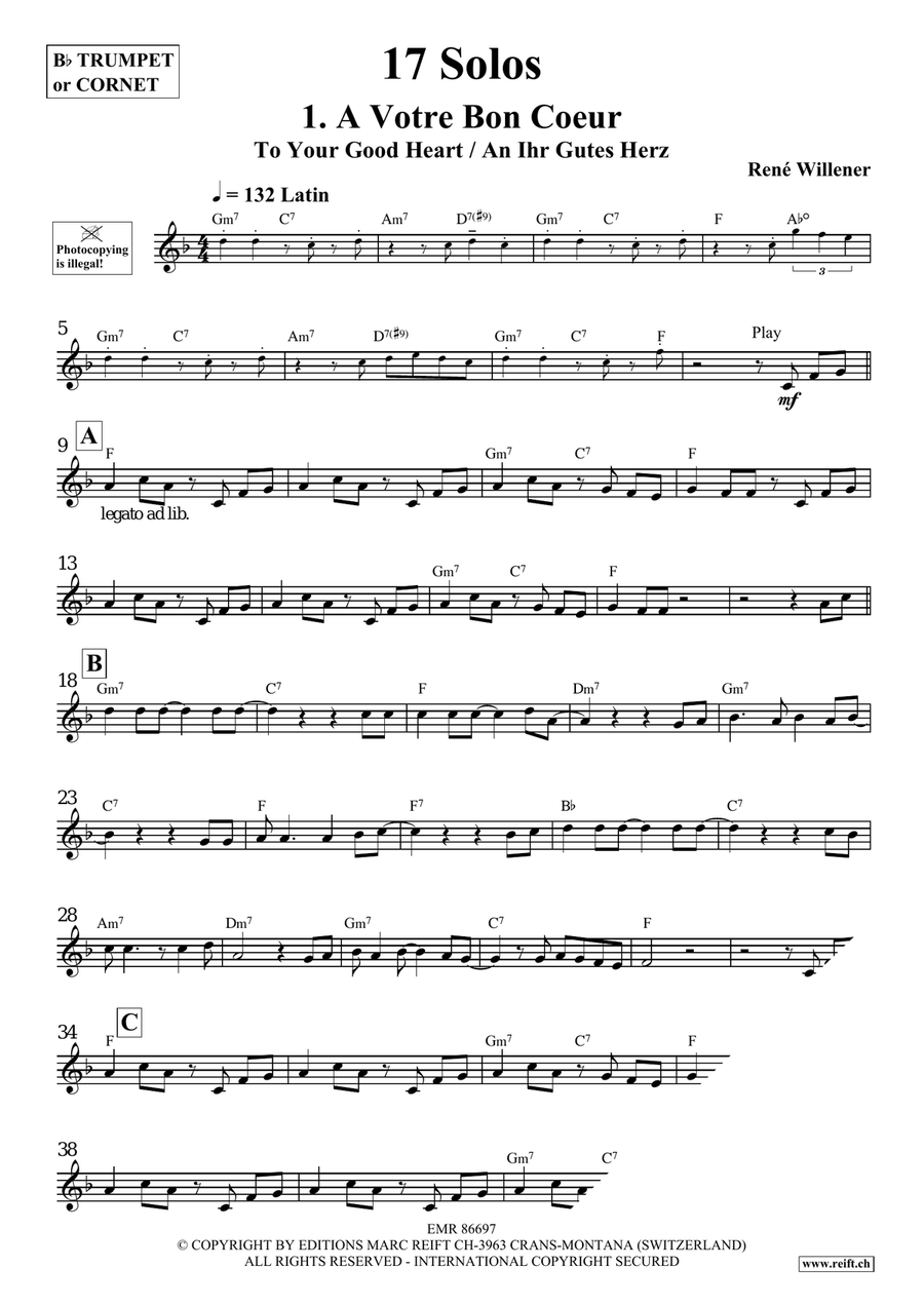 17 Solos 17 Solos Cornet scores gallery preview page 4