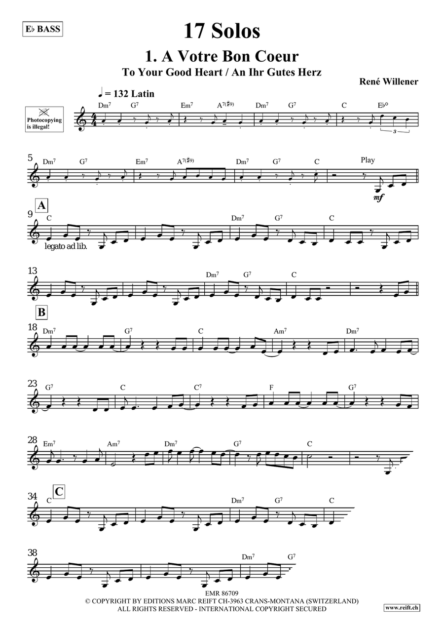 17 Solos 17 Solos Bass Voice scores gallery preview page 4