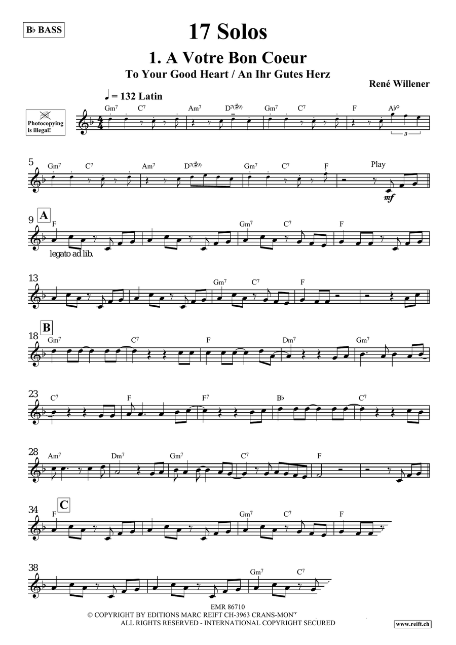 17 Solos 17 Solos Bass Voice scores gallery preview page 4
