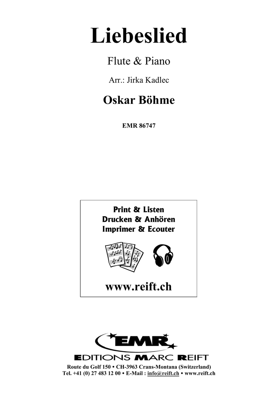 Liebeslied by Oskar Bohme Flute Solo - Sheet Music page 2