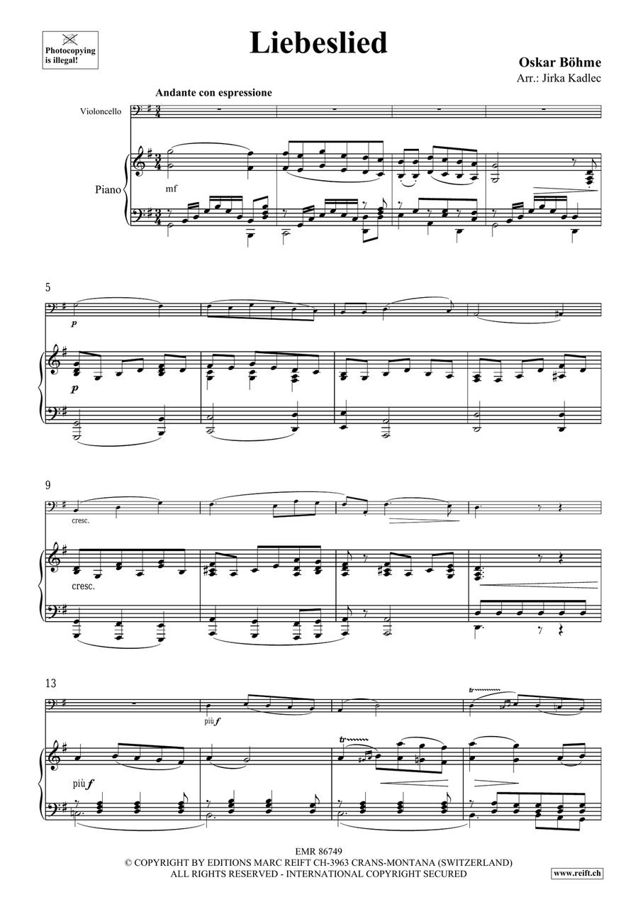 Liebeslied Liebeslied Piano Accompaniment scores gallery preview page 3