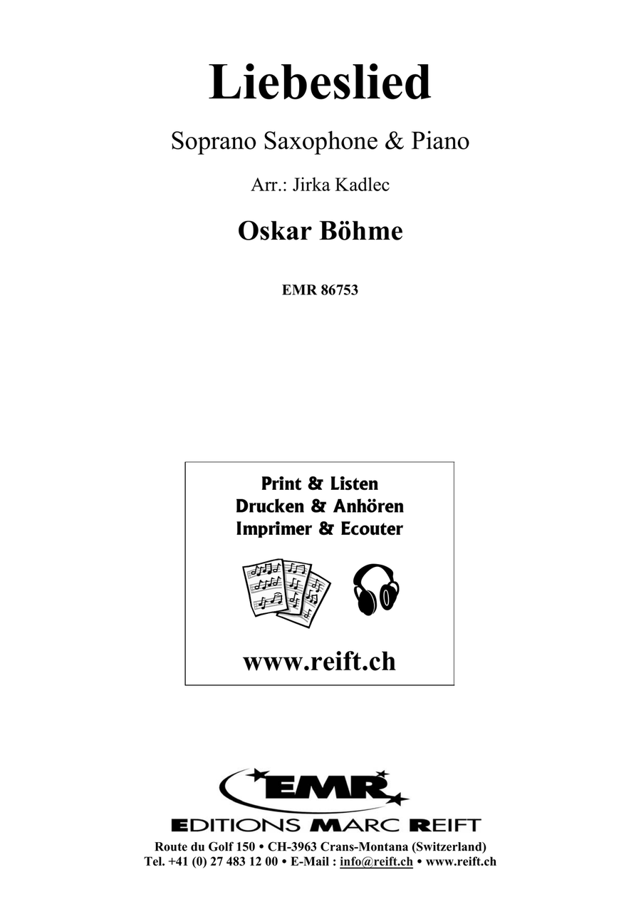 Liebeslied Liebeslied Soprano Saxophone scores gallery preview page 2