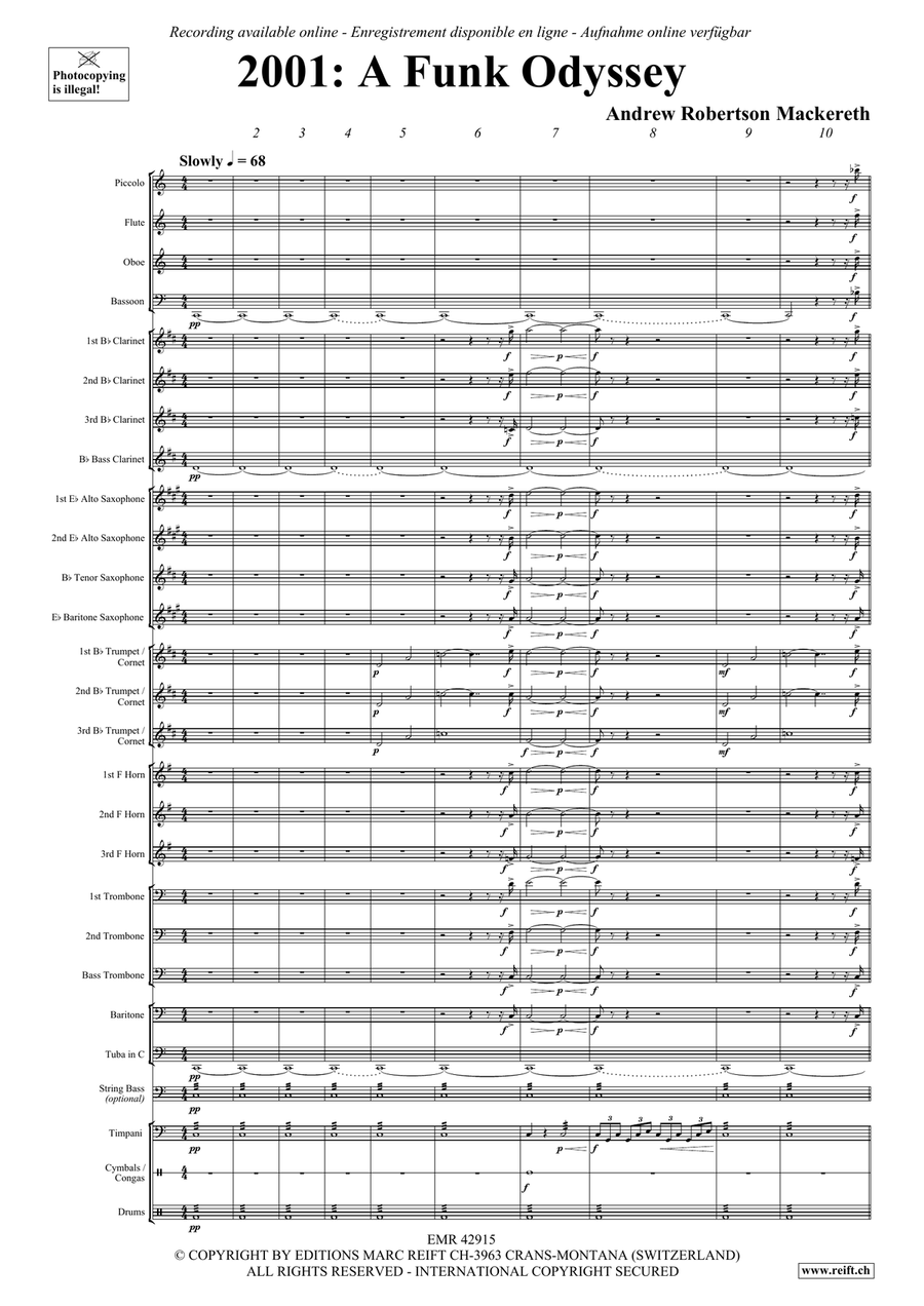 2001: A Funk Odyssey 2001: A Funk Odyssey Concert Band scores gallery preview page 5