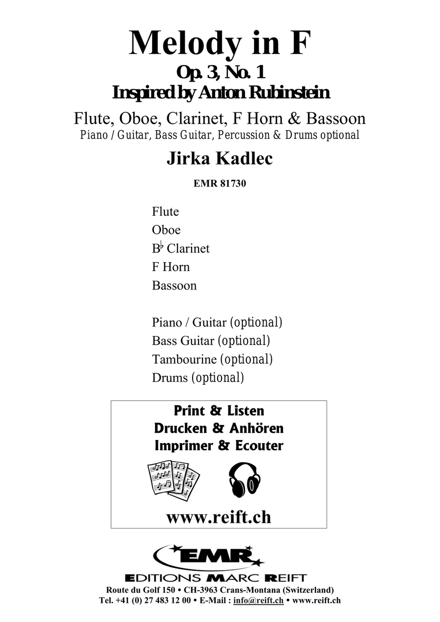 Melody in F Melody in F Woodwind Quintet scores gallery preview page 2
