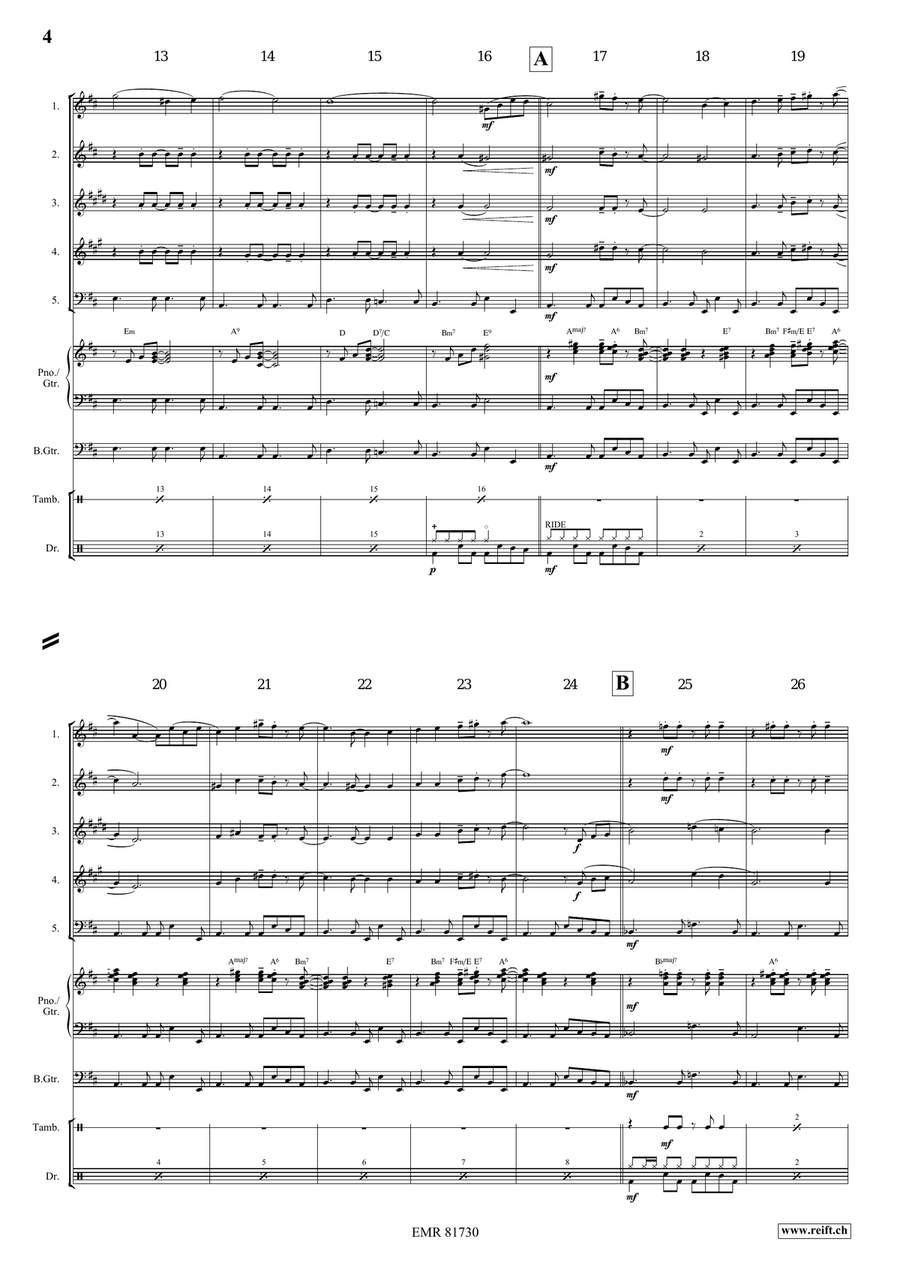 Melody in F Melody in F Woodwind Quintet scores gallery preview page 5