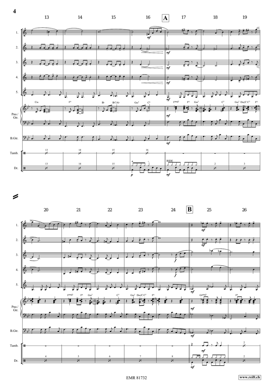 Melody in F Melody in F Euphonium Quintet scores gallery preview page 5