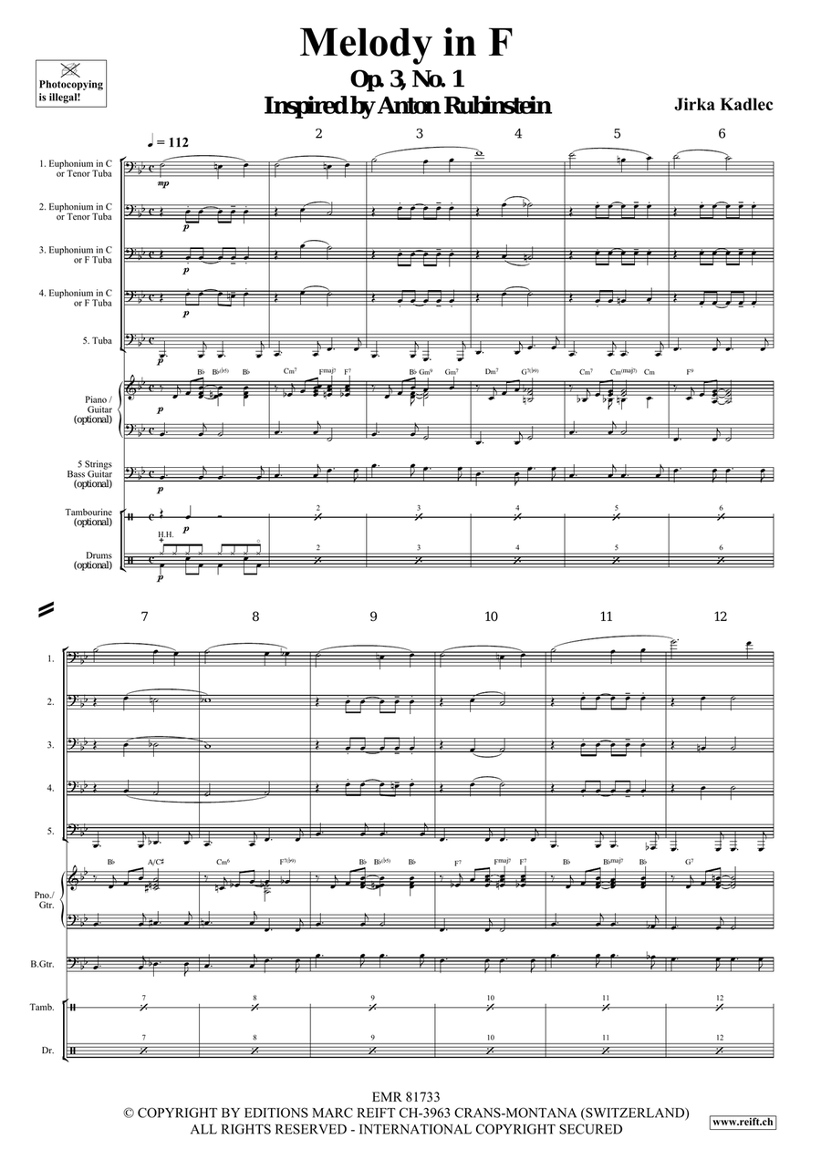 Melody in F Melody in F Tuba scores gallery preview page 4