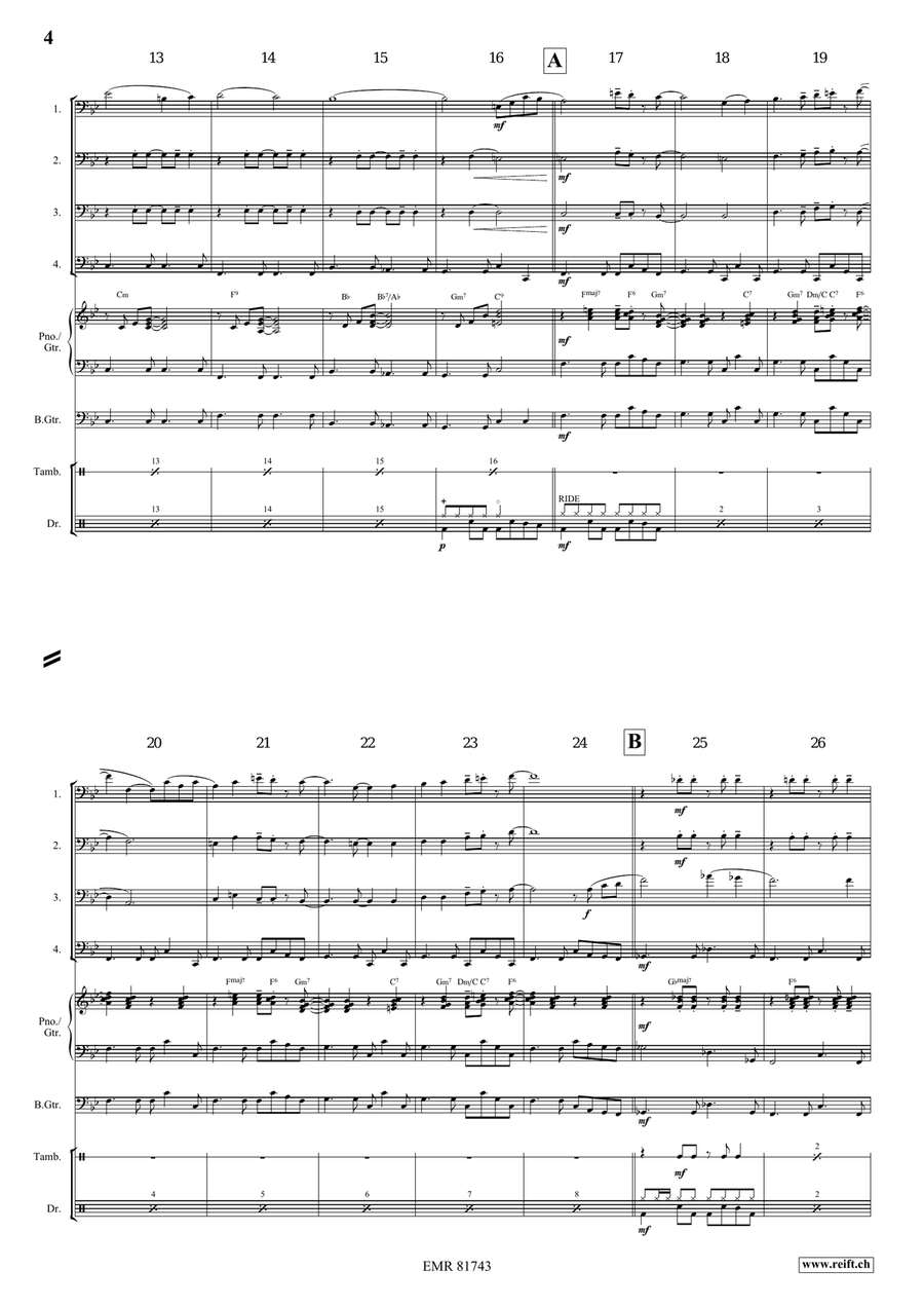 Melody in F Melody in F Bassoon Quartet scores gallery preview page 5