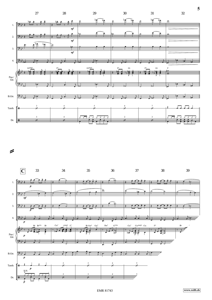 Melody in F Melody in F Bassoon Quartet scores gallery preview page 6