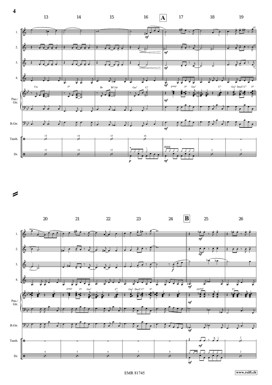 Melody in F Melody in F Euphonium Quartet scores gallery preview page 5