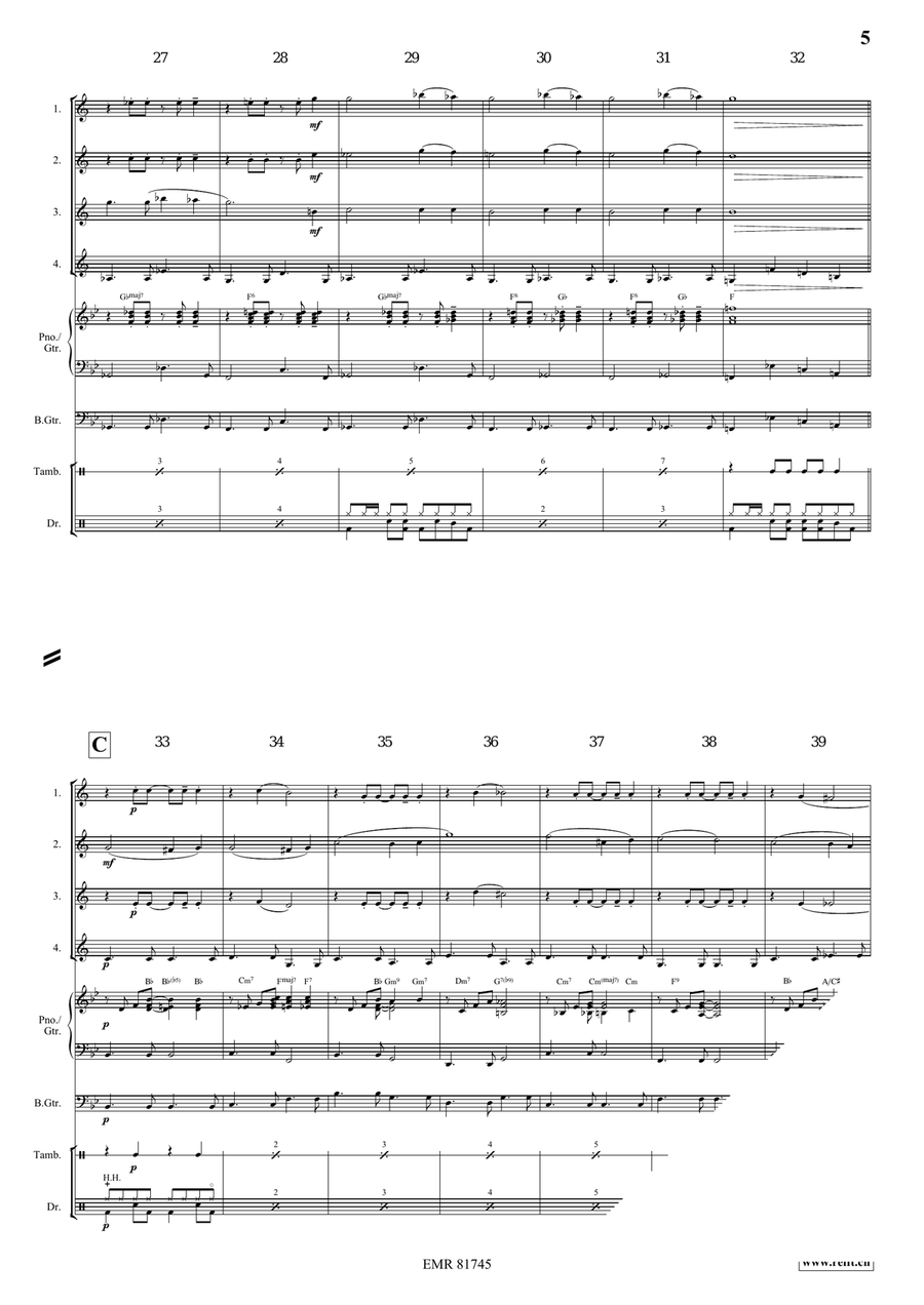 Melody in F Melody in F Euphonium Quartet scores gallery preview page 6