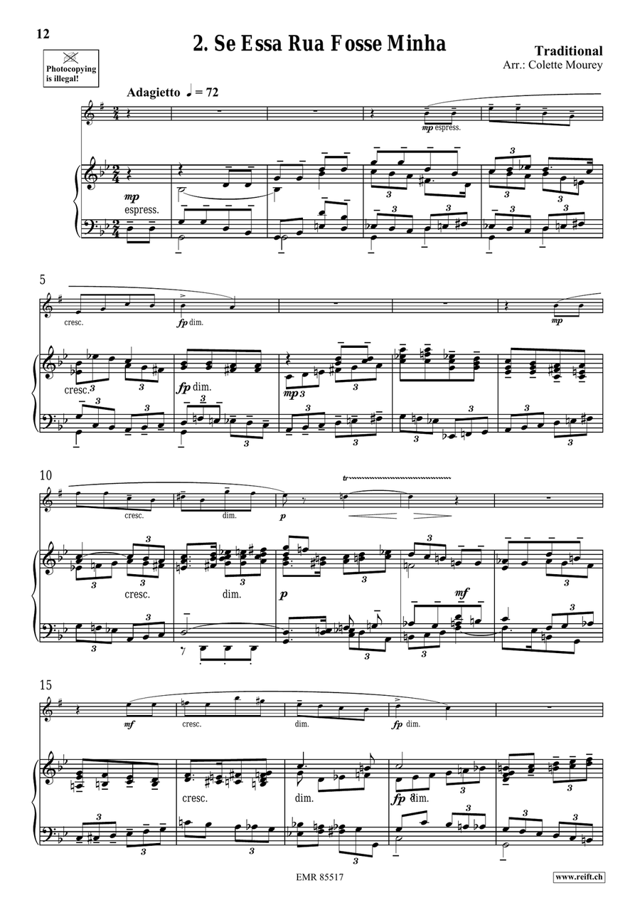 Folk Songs From Portugal Folk Songs From Portugal Alto Saxophone scores gallery preview page 6