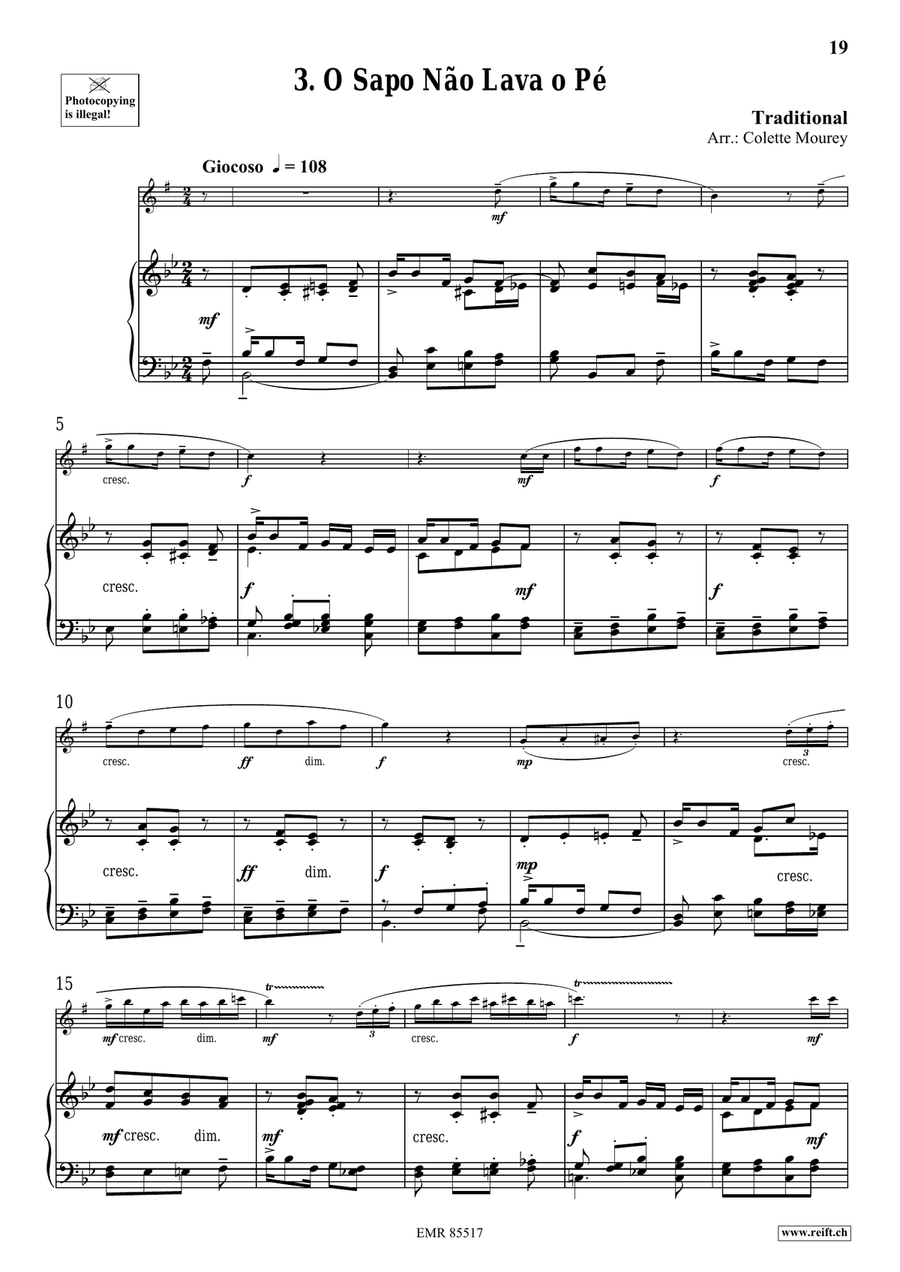 Folk Songs From Portugal Folk Songs From Portugal Alto Saxophone scores gallery preview page 8