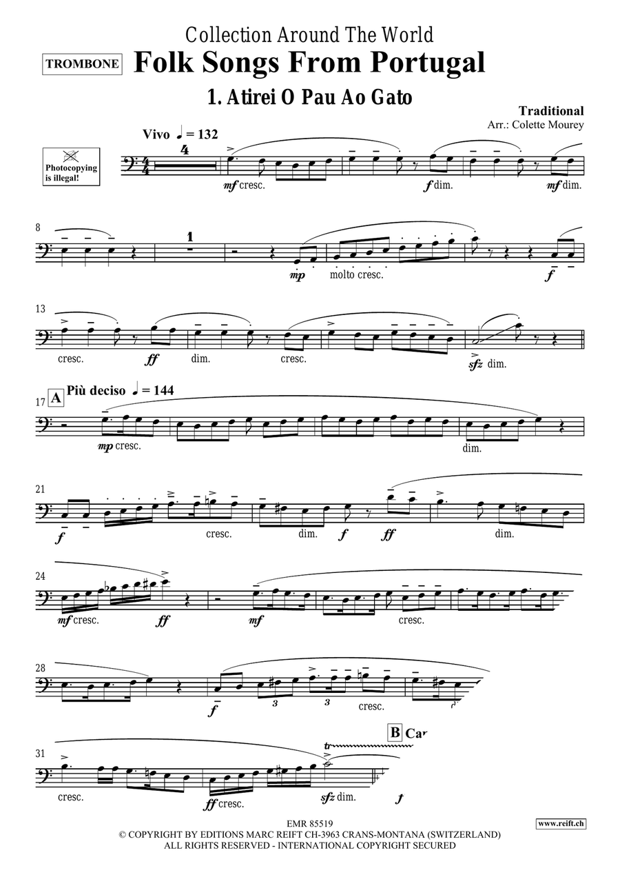 Folk Songs From Portugal Folk Songs From Portugal Piano Accompaniment scores gallery preview page 3