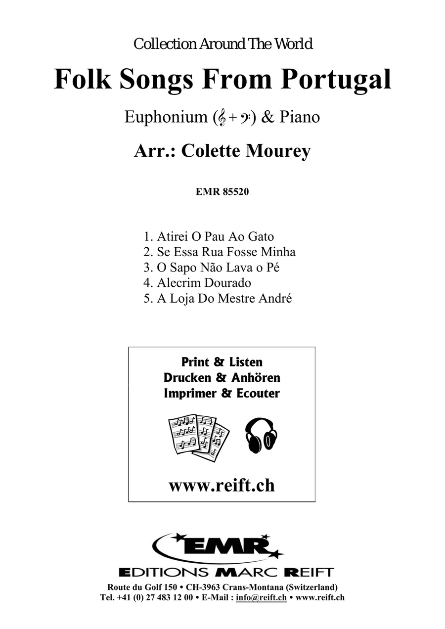 Folk Songs From Portugal Folk Songs From Portugal Euphonium scores gallery preview page 2