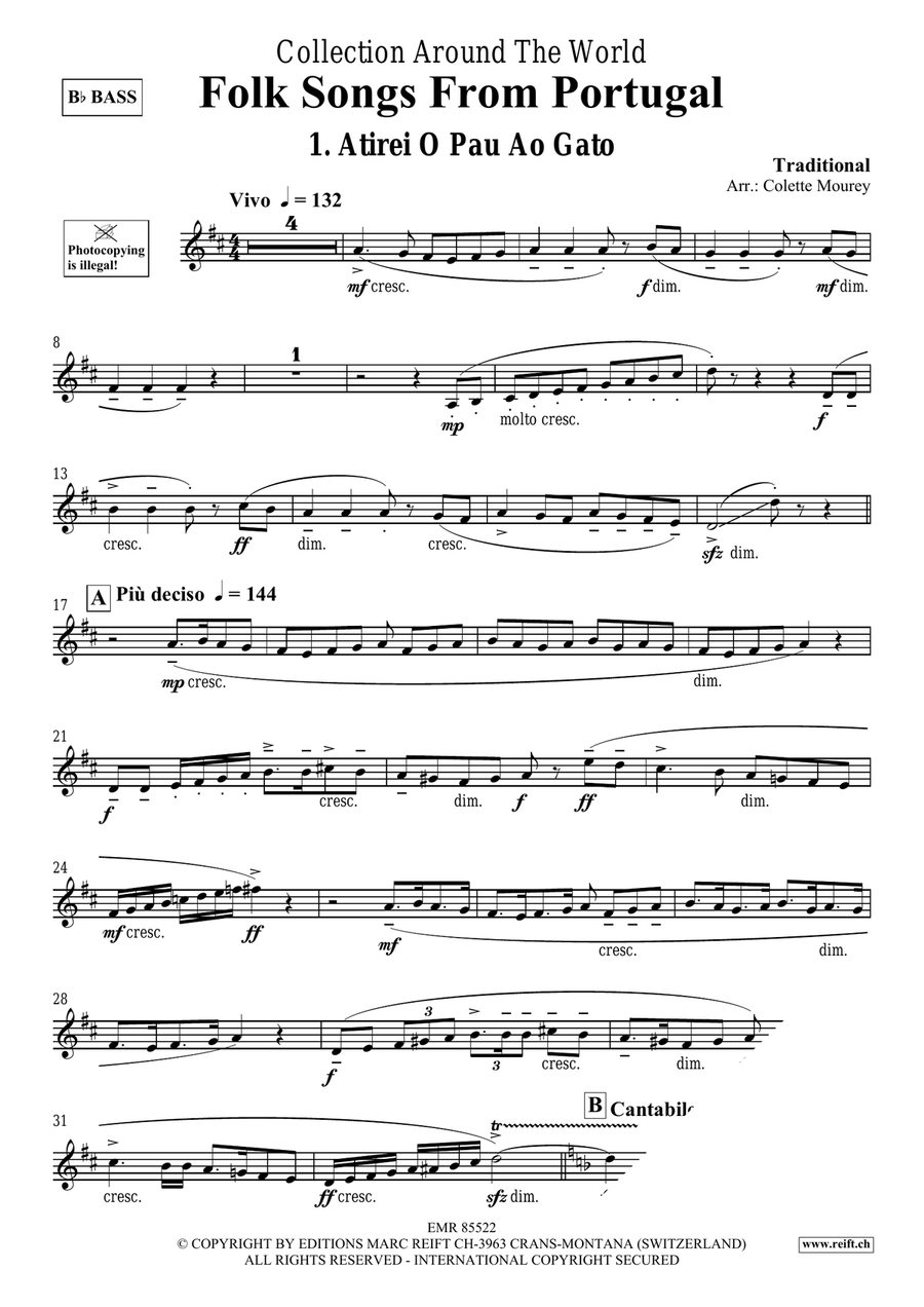 Folk Songs From Portugal Folk Songs From Portugal Voice Solo scores gallery preview page 3