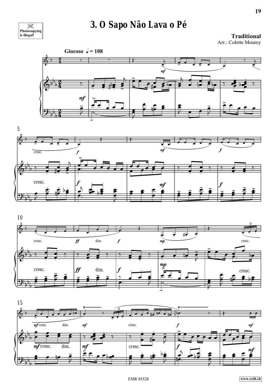 Folk Songs From Portugal Folk Songs From Portugal Bass Clarinet scores gallery preview page 8