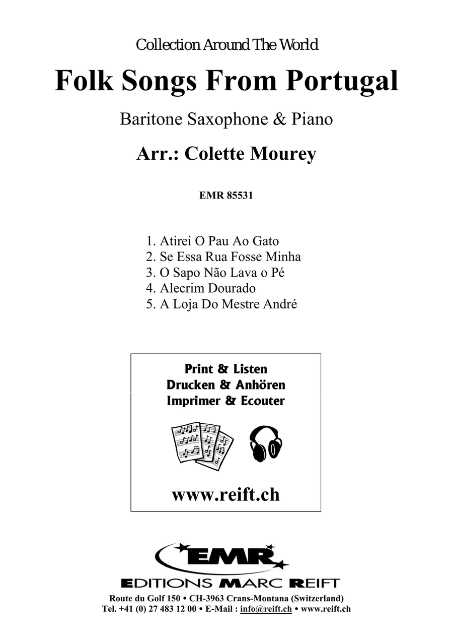 Folk Songs From Portugal Folk Songs From Portugal Baritone Saxophone scores gallery preview page 2