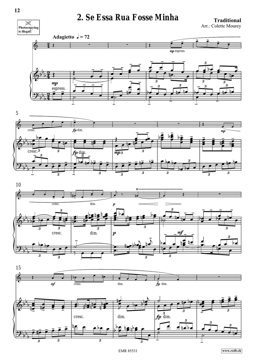Folk Songs From Portugal Folk Songs From Portugal Baritone Saxophone scores gallery preview page 6