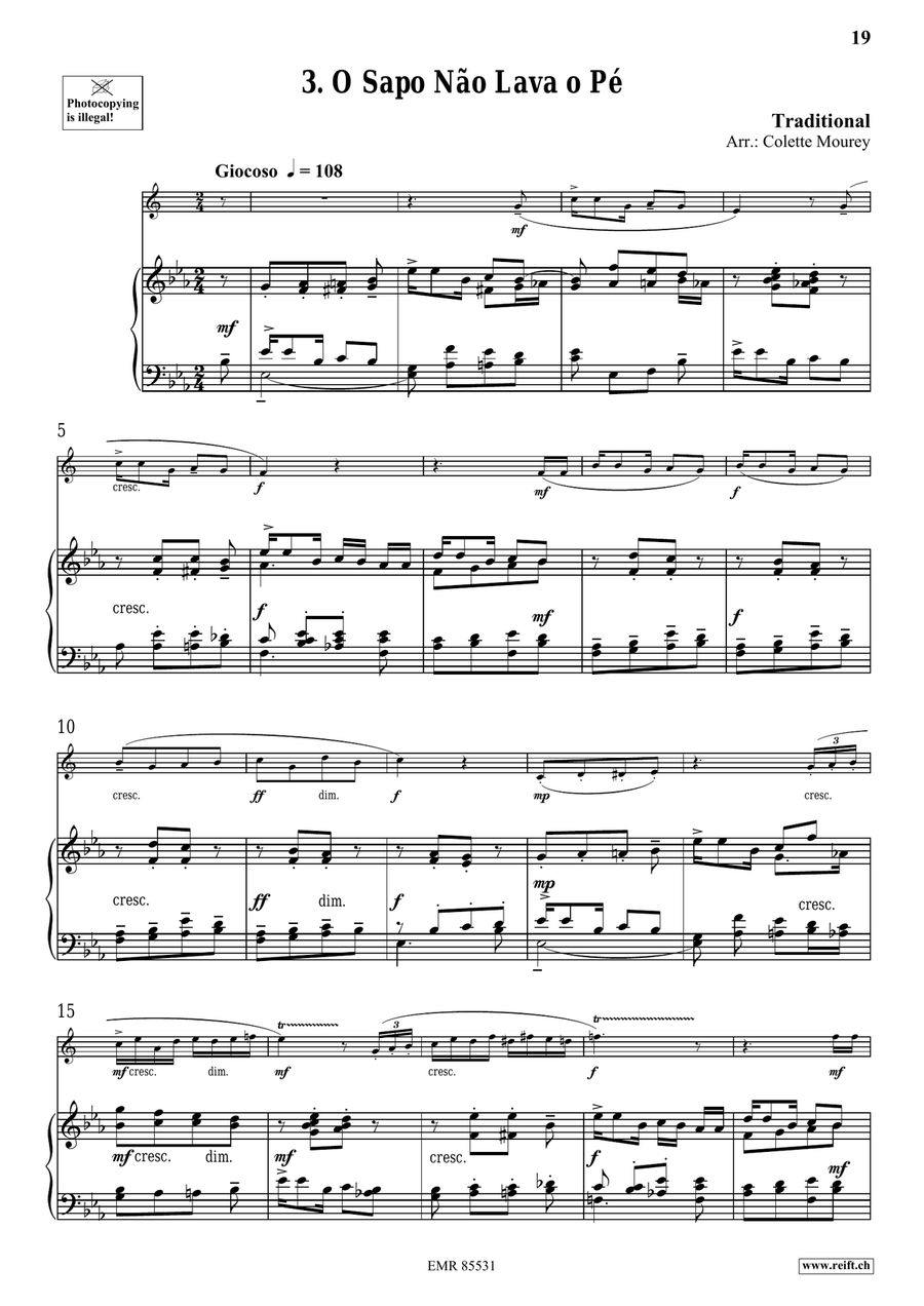 Folk Songs From Portugal Folk Songs From Portugal Baritone Saxophone scores gallery preview page 8