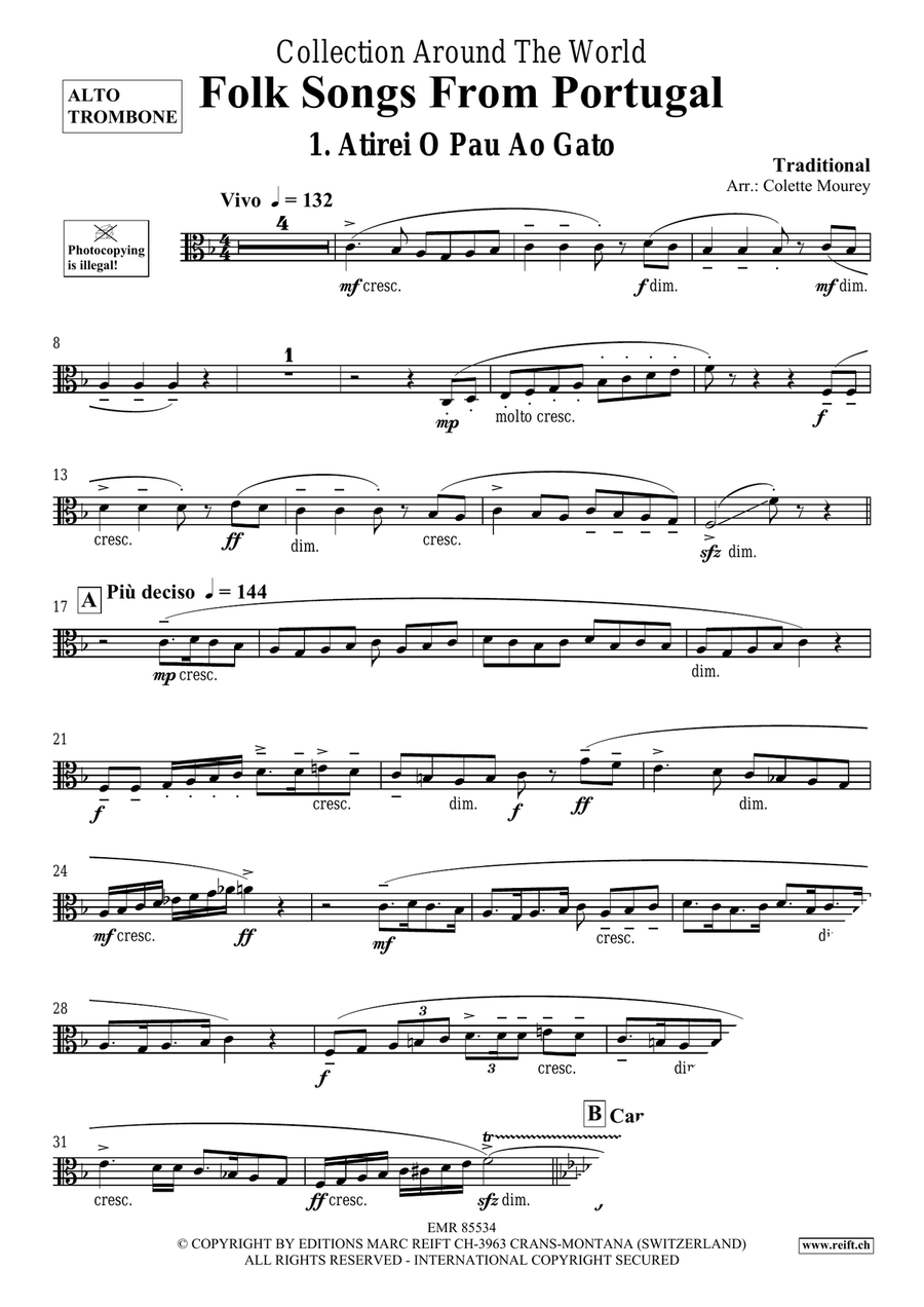 Folk Songs From Portugal Folk Songs From Portugal Piano Accompaniment scores gallery preview page 3