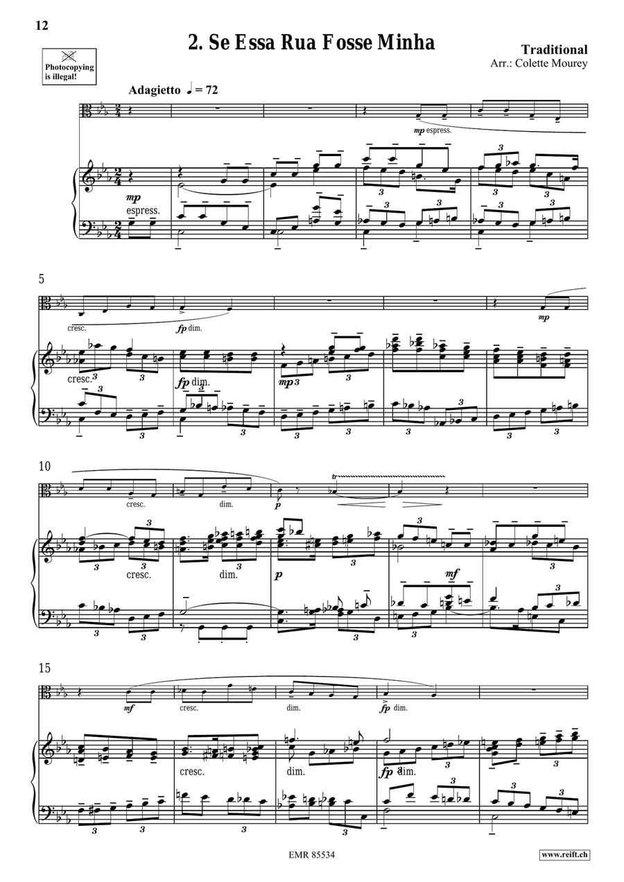 Folk Songs From Portugal Folk Songs From Portugal Piano Accompaniment scores gallery preview page 6