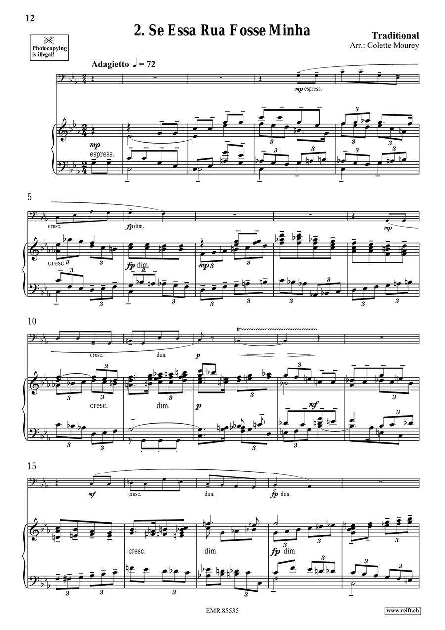 Folk Songs From Portugal Folk Songs From Portugal Bass Trombone scores gallery preview page 6