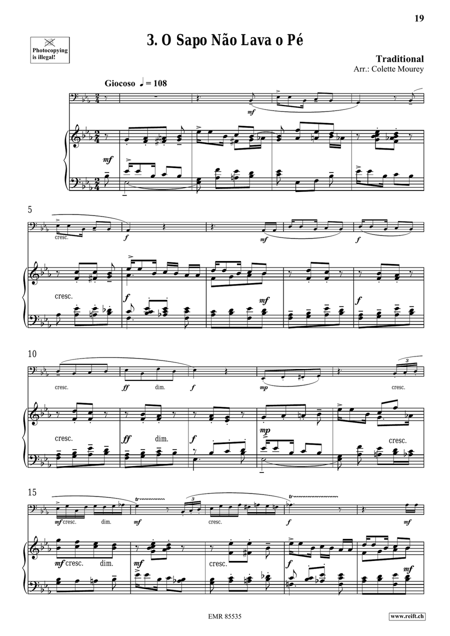 Folk Songs From Portugal Folk Songs From Portugal Bass Trombone scores gallery preview page 8