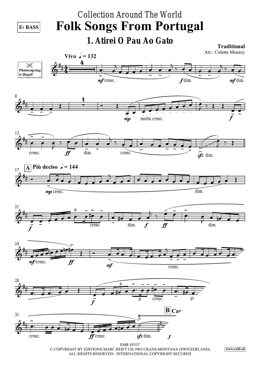 Folk Songs From Portugal Folk Songs From Portugal Voice Solo scores gallery preview page 3