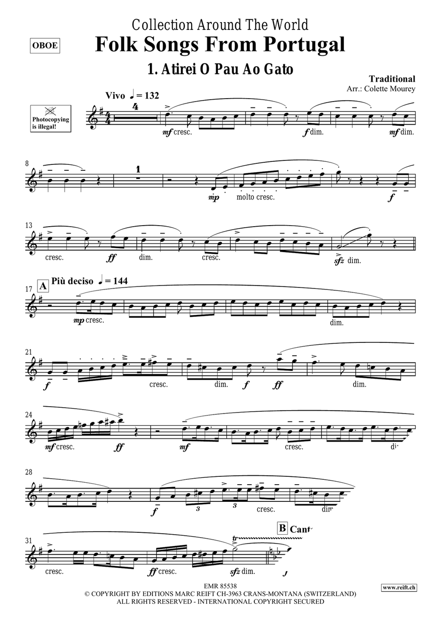 Folk Songs From Portugal Folk Songs From Portugal Piano Accompaniment scores gallery preview page 3
