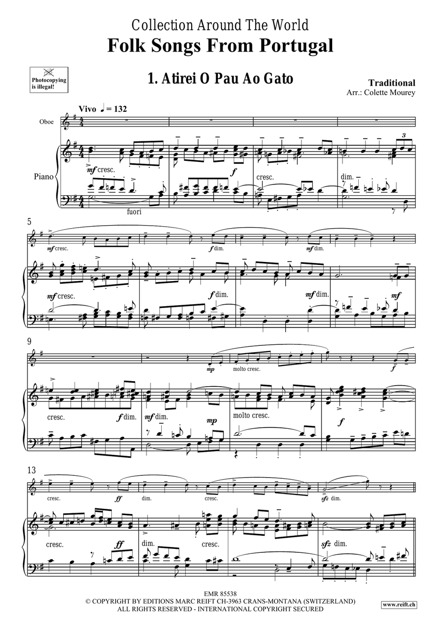 Folk Songs From Portugal Folk Songs From Portugal Piano Accompaniment scores gallery preview page 4