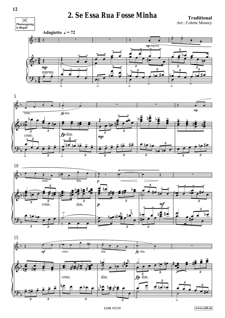 Folk Songs From Portugal Folk Songs From Portugal Piano Accompaniment scores gallery preview page 6
