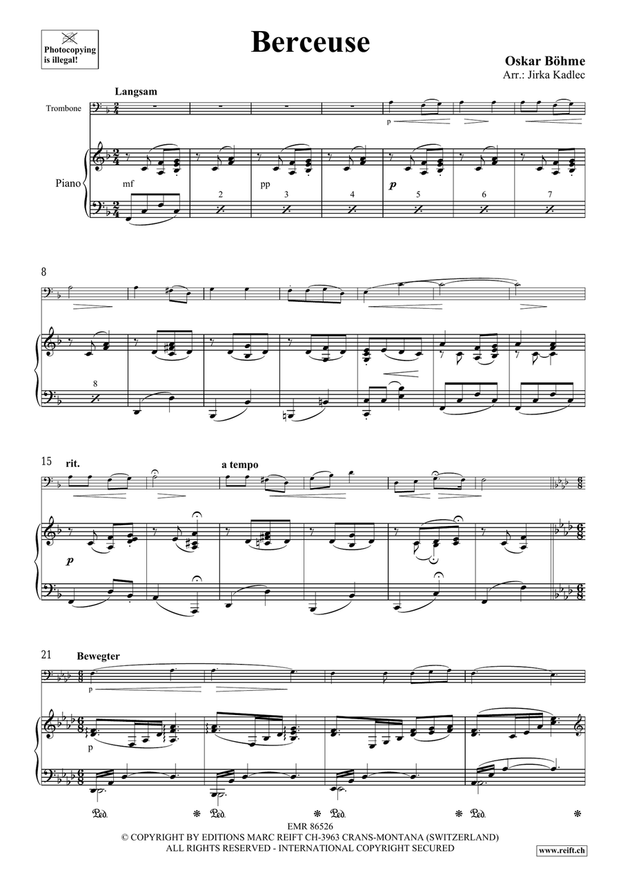 Berceuse Berceuse Piano Accompaniment scores gallery preview page 3