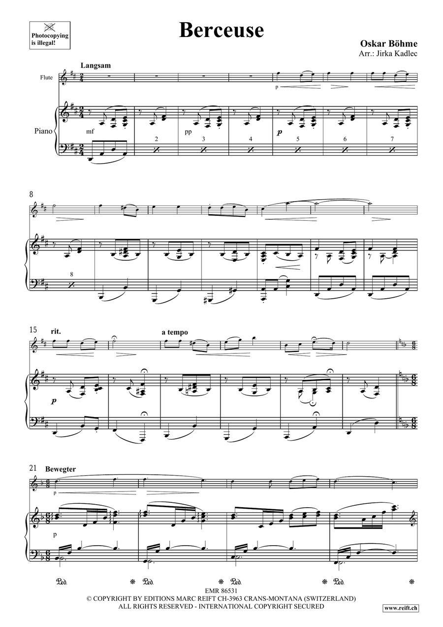 Berceuse Berceuse Flute Solo scores gallery preview page 3