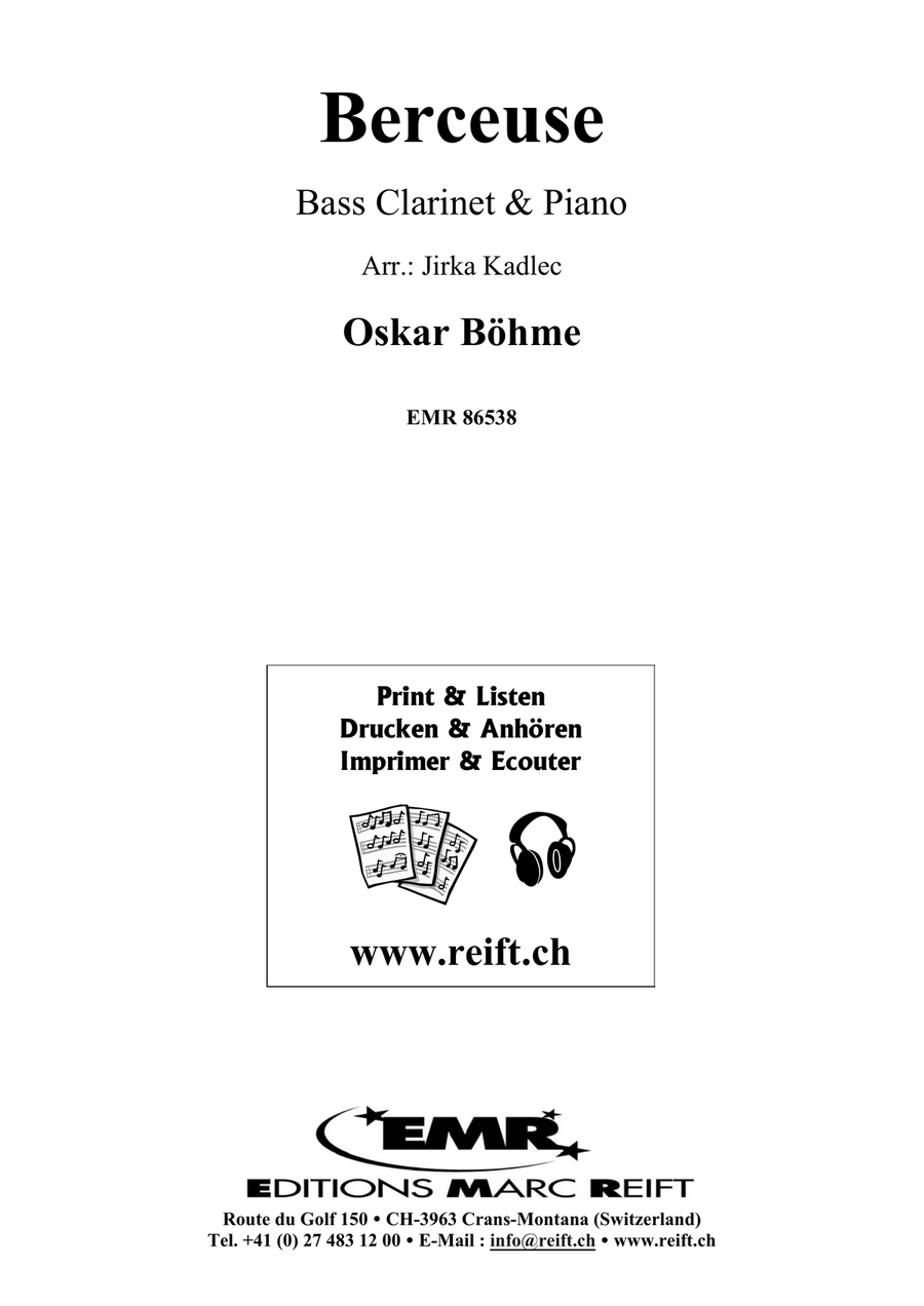 Berceuse Berceuse Bass Clarinet scores gallery preview page 2