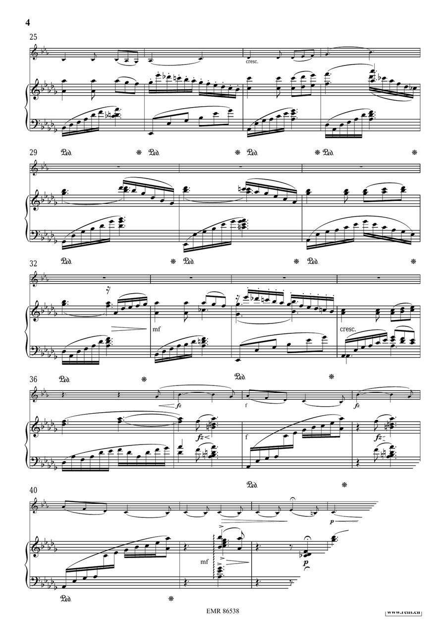 Berceuse Berceuse Bass Clarinet scores gallery preview page 4