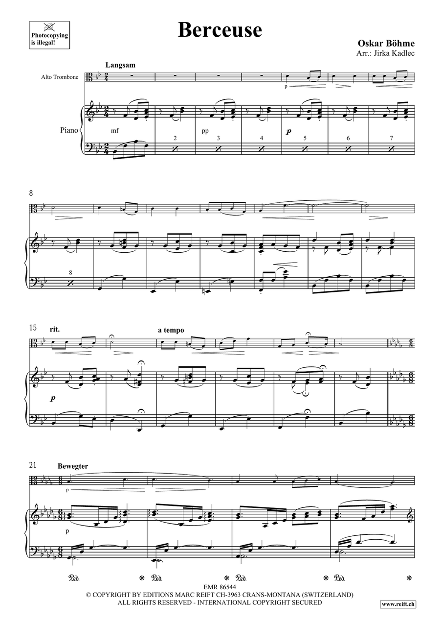 Berceuse Berceuse Piano Accompaniment scores gallery preview page 3