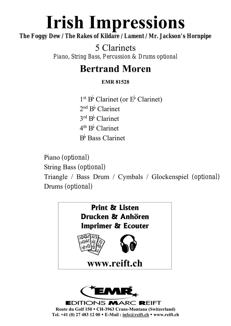 Irish Impressions Irish Impressions Clarinet Quintet scores gallery preview page 2