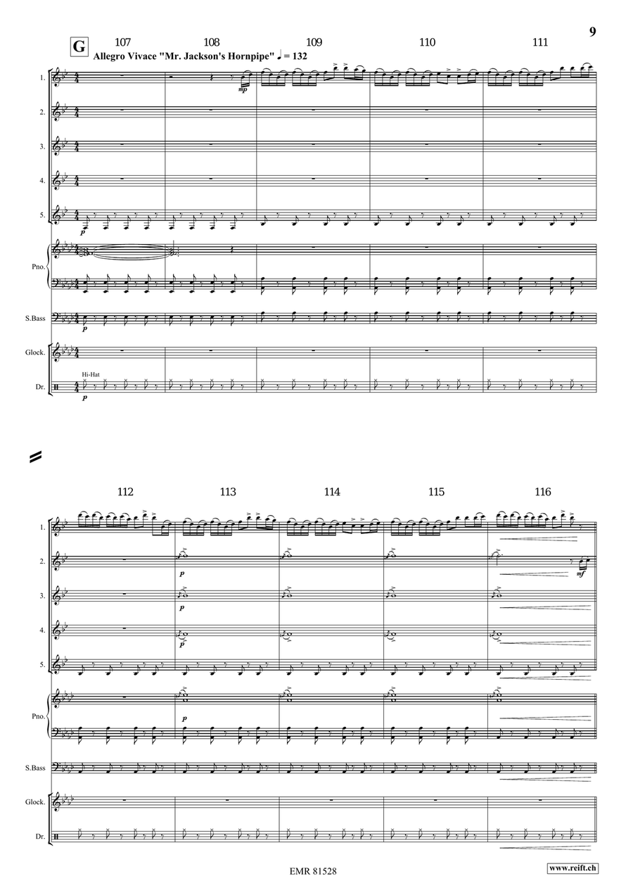 Irish Impressions Irish Impressions Clarinet Quintet scores gallery preview page 8