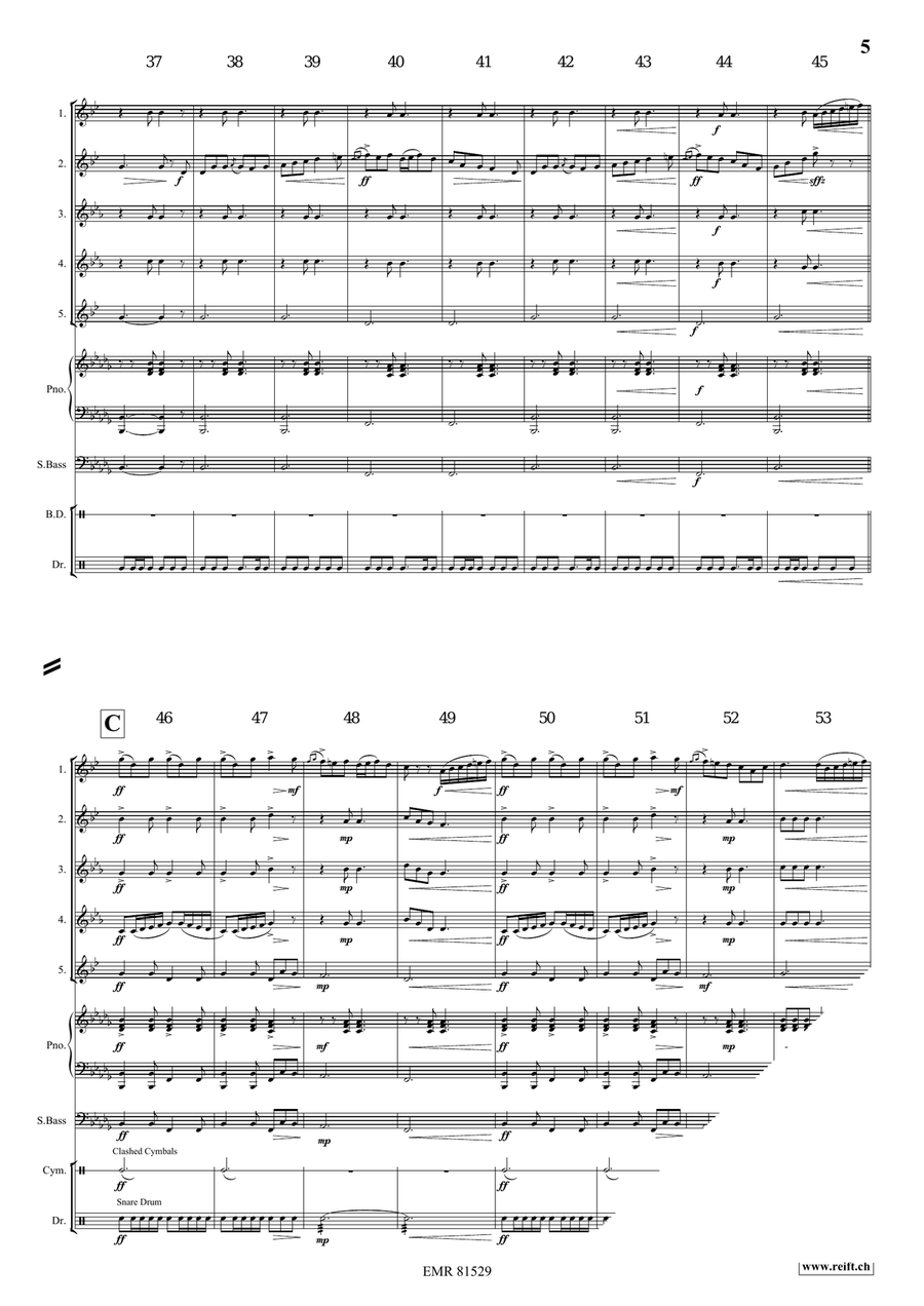 Irish Impressions Irish Impressions Saxophone Quintet scores gallery preview page 6
