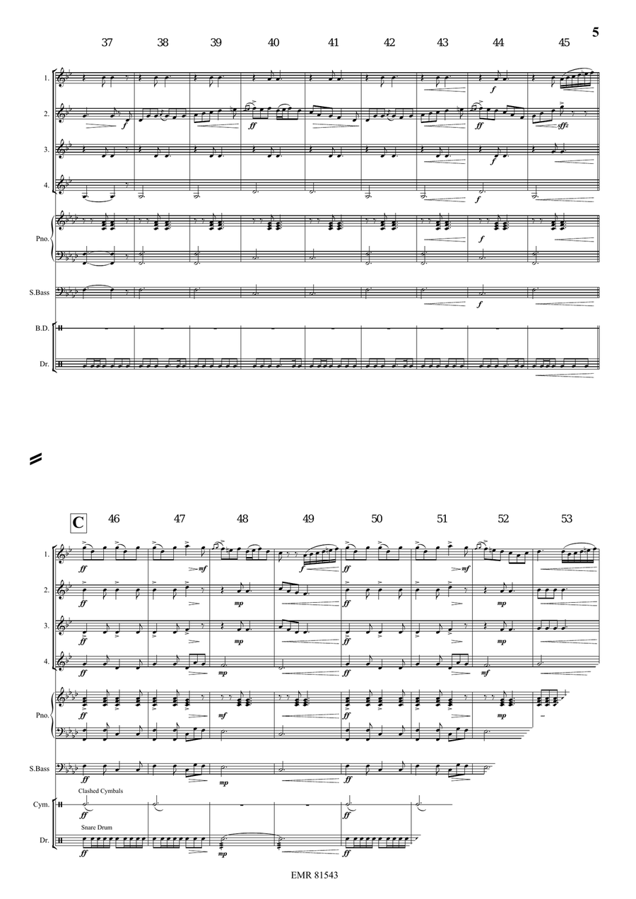 Irish Impressions Clarinet Quartet scores gallery preview page 6