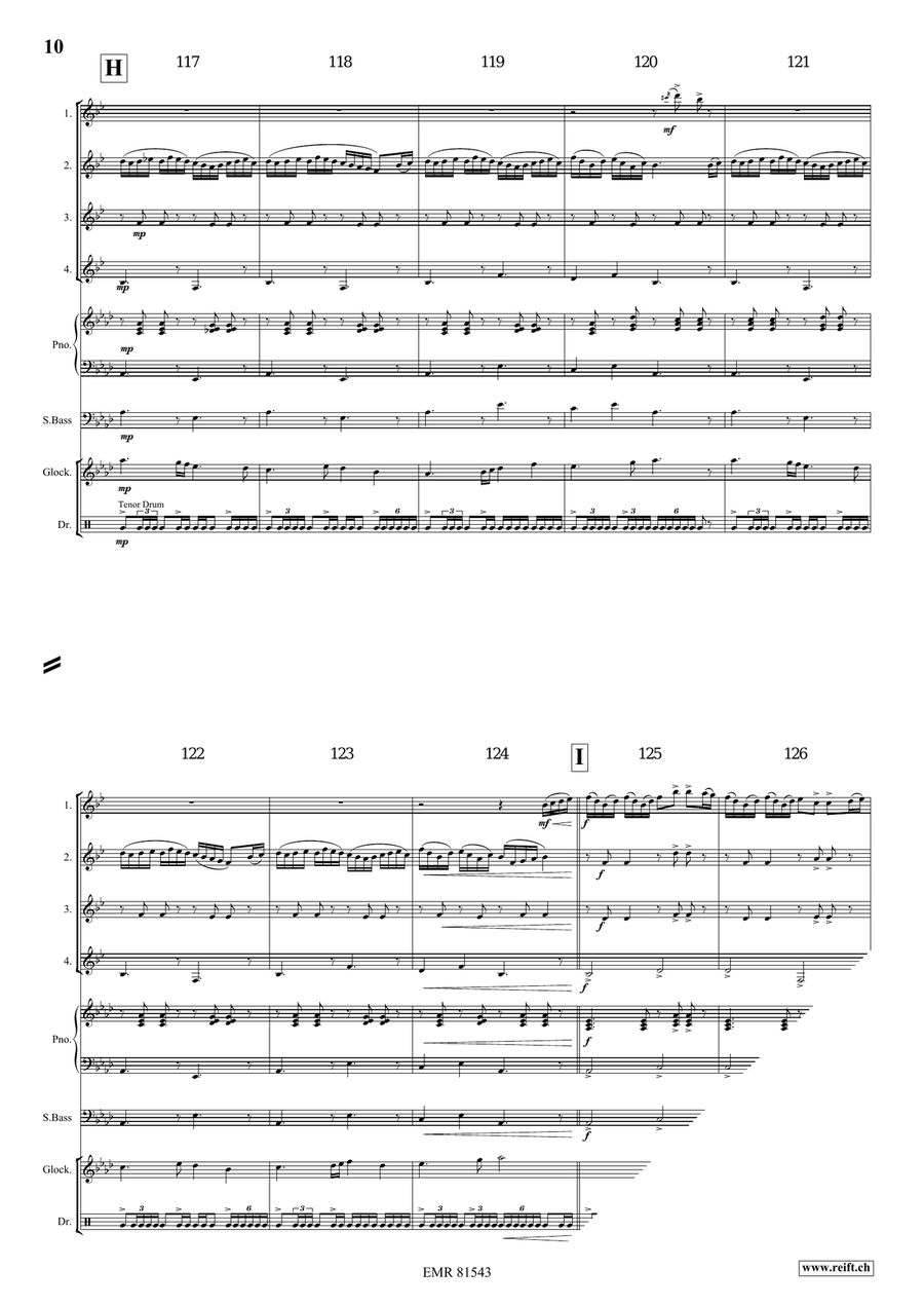 Irish Impressions Clarinet Quartet scores gallery preview page 9