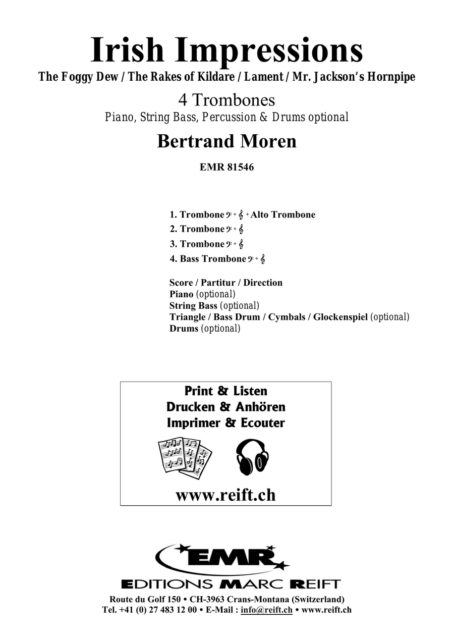 Irish Impressions Irish Impressions Trombone Quartet scores gallery preview page 2