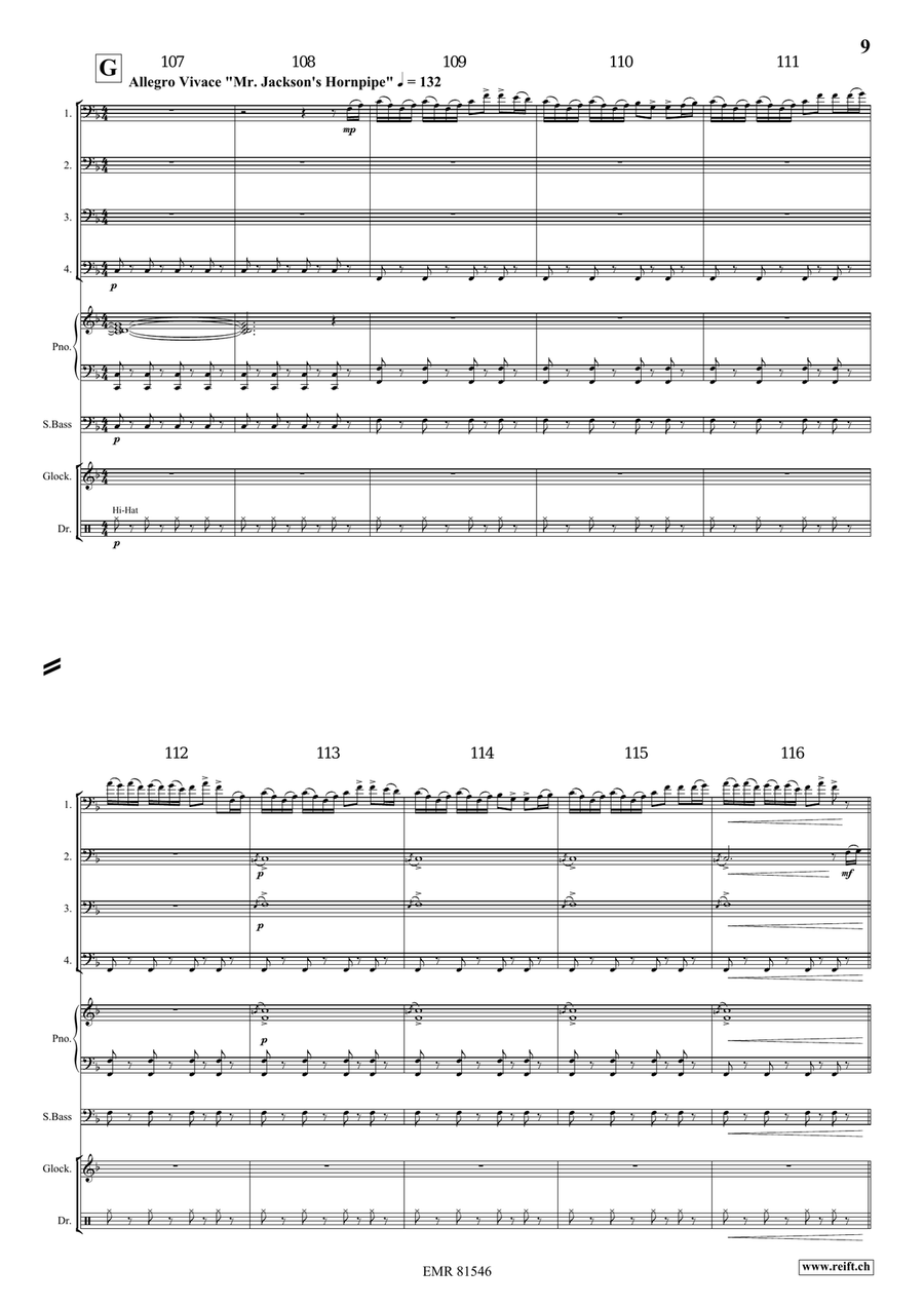 Irish Impressions Irish Impressions Trombone Quartet scores gallery preview page 8